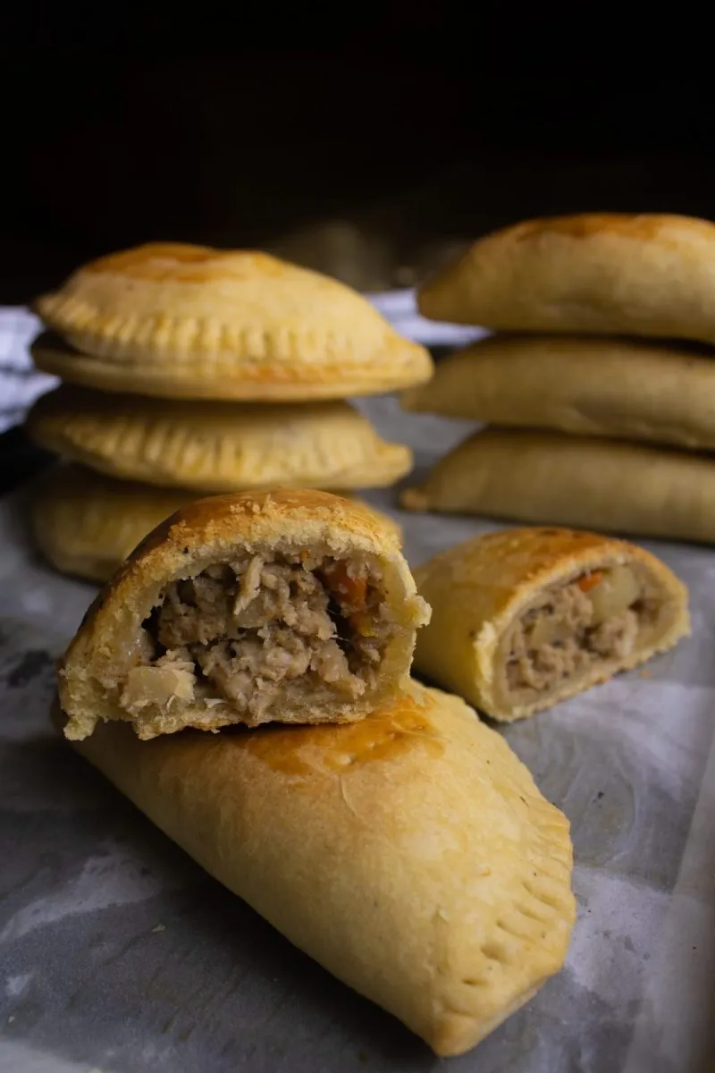 Chicken pie Nigerian bakery product mockup
