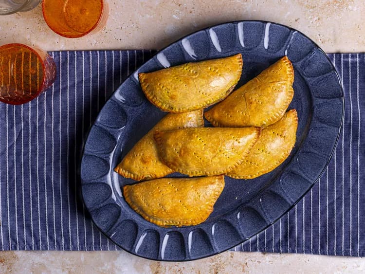 Meat pie Nigerian bakery product mockup